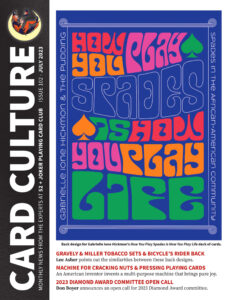 Cover of CARD CULTURE Magazine written by Toronto Magician For Hire Rosemary Reid
